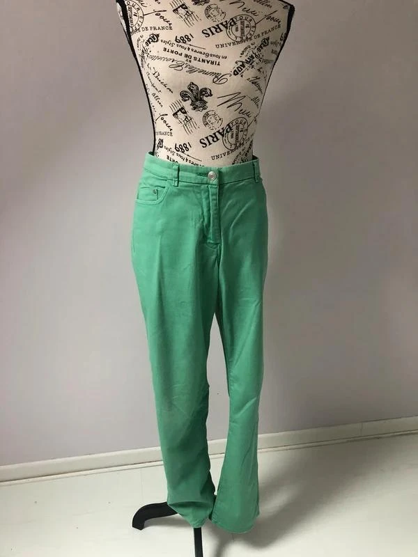 💚 Pantalon droit vert – H&M – T. 44 – Bon état
